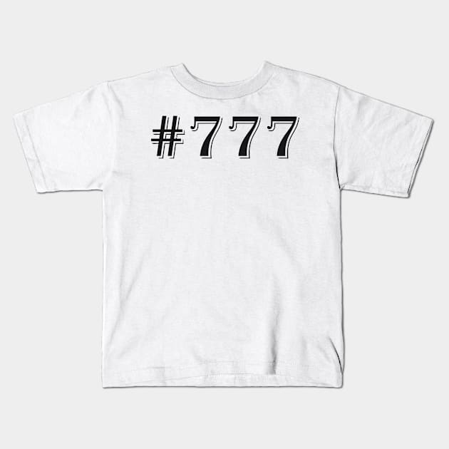 777 Kids T-Shirt by mabelas